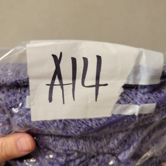 Gymshark Vital Seamless Long Sleeve Crop Top Indigo Purple Size M - Picture 7 of 7